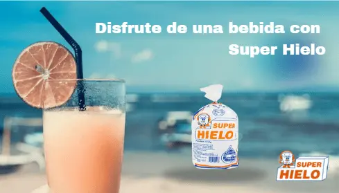 Super Hielo ofrece los mejores insumos para su negocio Disfrute de una refrescante bebida acompañada de nuestro hielo